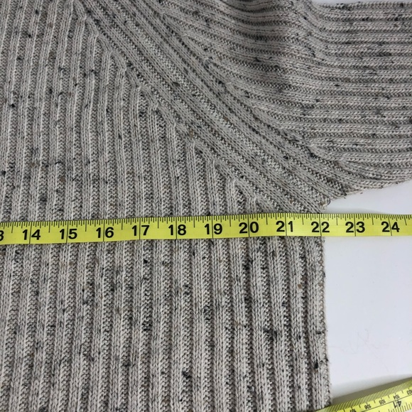 Braeve Cowl Neck Oatmeal Hi Low Hem Sweater L - Picture 5 of 7